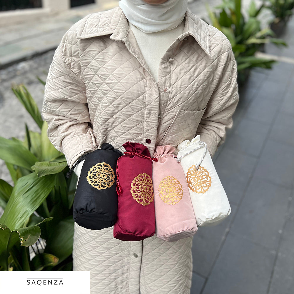 # Imanpaper® Gebetsteppich inkl. Tasche & Tesbih - Extra dünn zum Mitnehmen